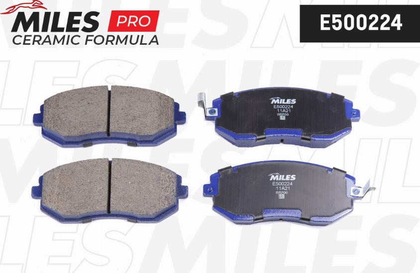 Miles E500224 - Brake Pad Set, disc brake autospares.lv