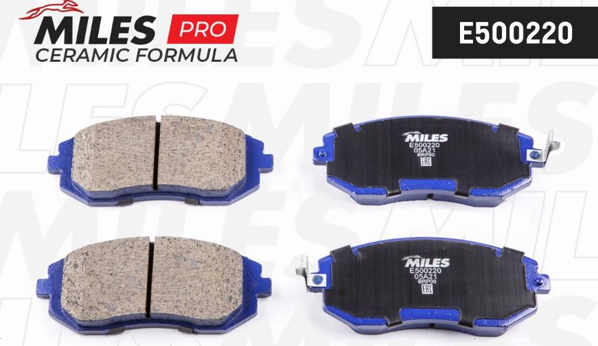 Miles E500220 - Brake Pad Set, disc brake autospares.lv