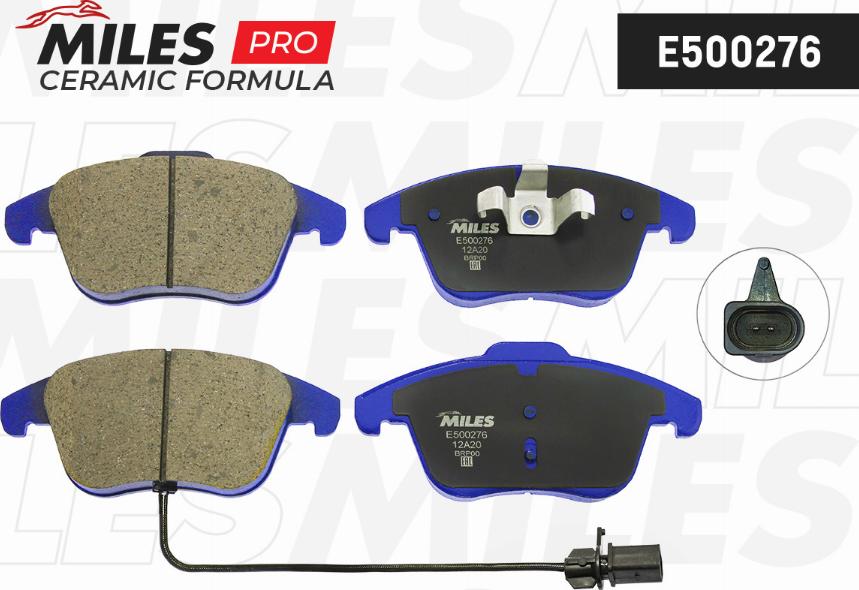 Miles E500276 - Brake Pad Set, disc brake autospares.lv