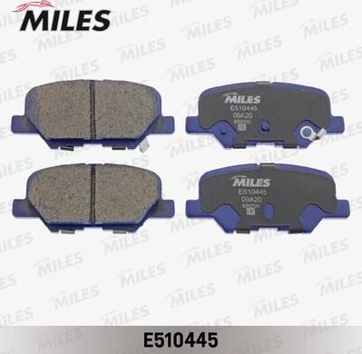 Miles E510445 - Brake Pad Set, disc brake autospares.lv