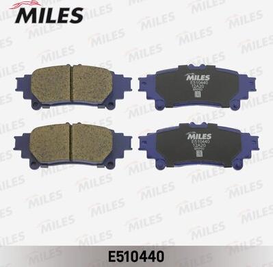 Miles E510440 - Brake Pad Set, disc brake autospares.lv