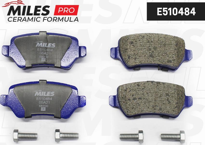 Miles E510484 - Brake Pad Set, disc brake autospares.lv