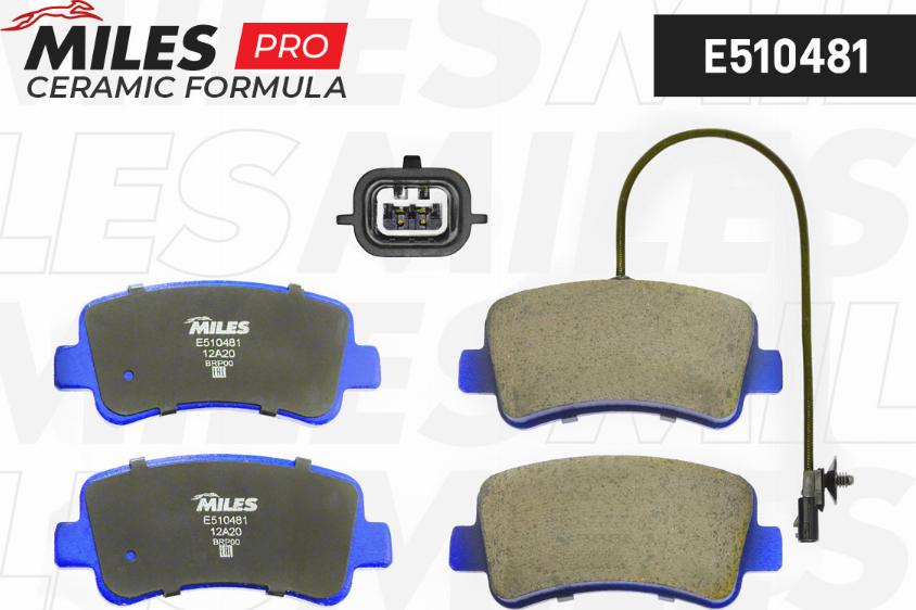 Miles E510481 - Brake Pad Set, disc brake autospares.lv