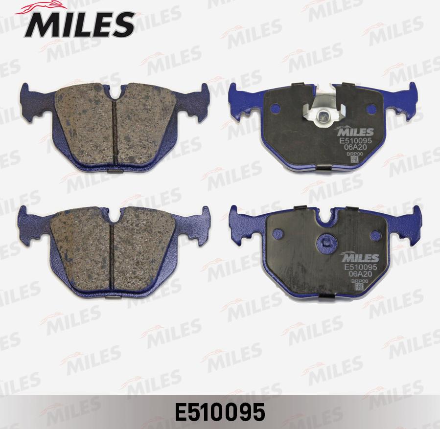 Miles E510095 - Brake Pad Set, disc brake autospares.lv