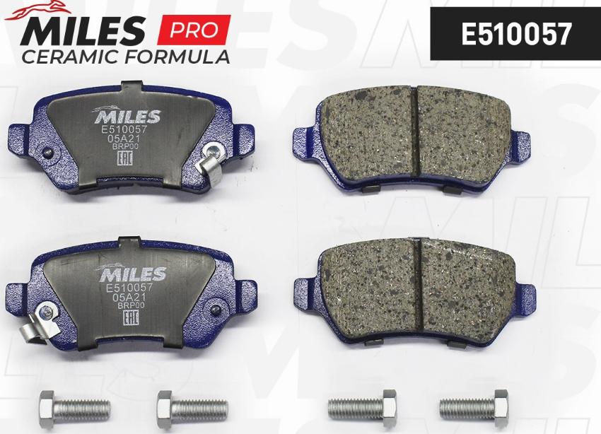 Miles E510057 - Brake Pad Set, disc brake autospares.lv