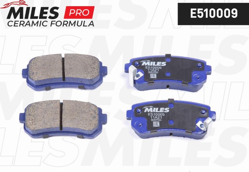 Miles E510009 - Brake Pad Set, disc brake autospares.lv