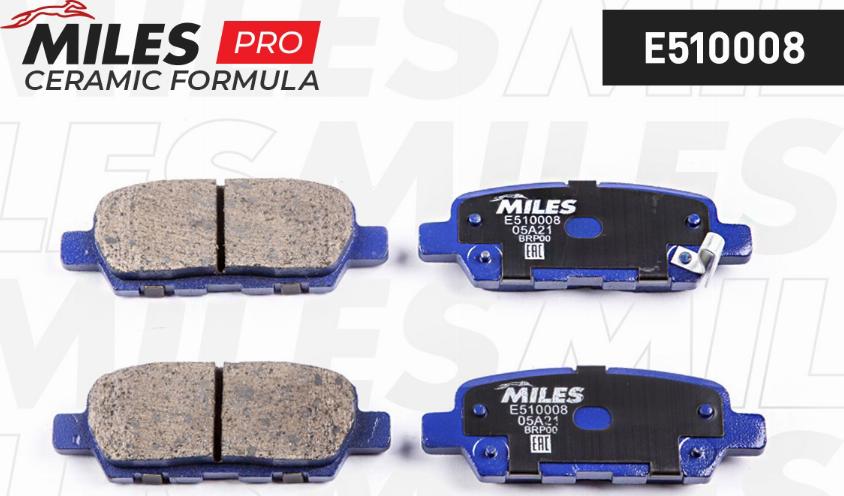 Miles E510008 - Brake Pad Set, disc brake autospares.lv