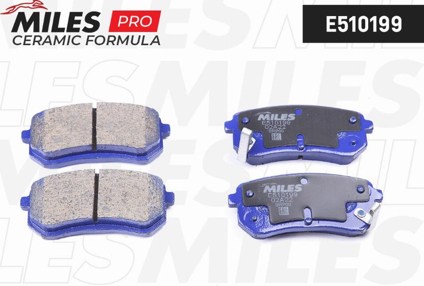 Miles E510199 - Brake Pad Set, disc brake autospares.lv