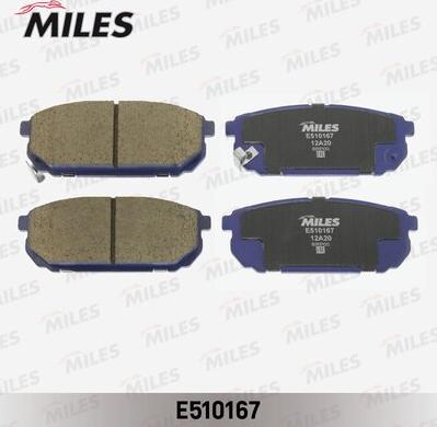 Miles E510167 - Brake Pad Set, disc brake autospares.lv