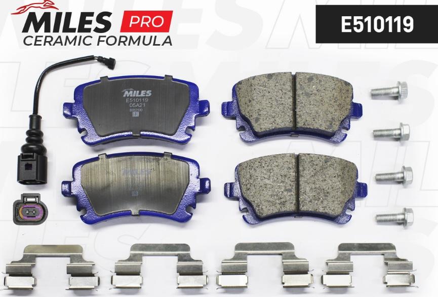 Miles E510119 - Brake Pad Set, disc brake autospares.lv