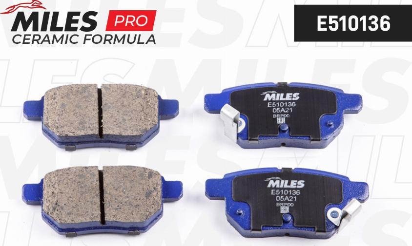 Miles E510136 - Brake Pad Set, disc brake autospares.lv