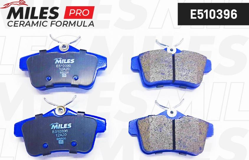 Miles E510396 - Brake Pad Set, disc brake autospares.lv