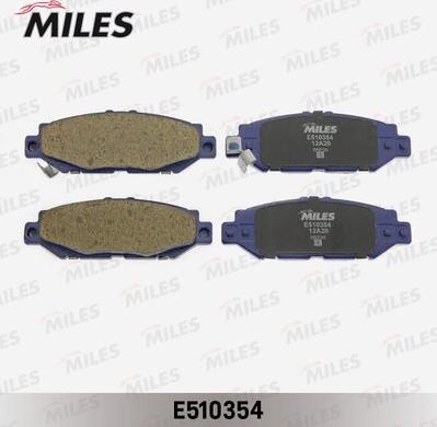 Miles E510354 - Brake Pad Set, disc brake autospares.lv