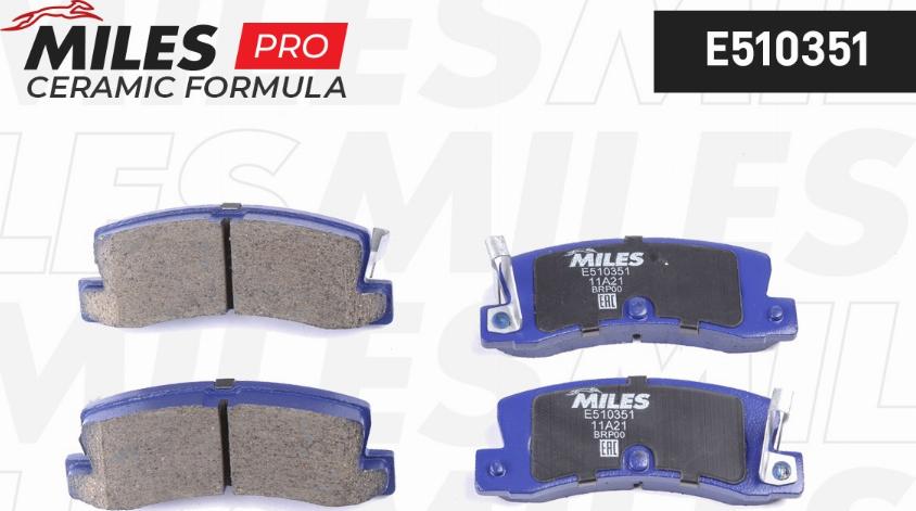 Miles E510351 - Brake Pad Set, disc brake autospares.lv