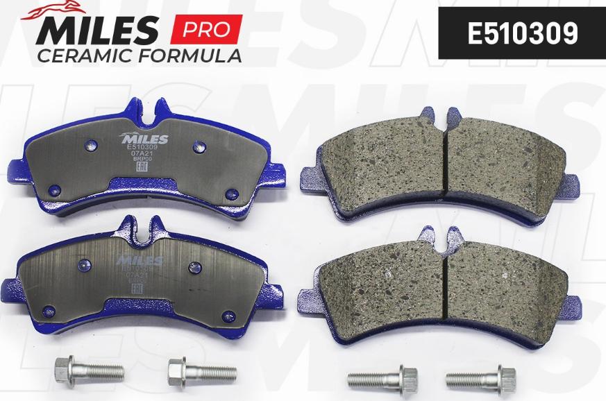 Miles E510309 - Brake Pad Set, disc brake autospares.lv
