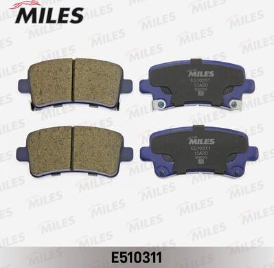 Miles E510311 - Brake Pad Set, disc brake autospares.lv