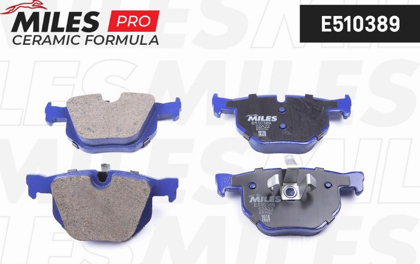 Miles E510389 - Brake Pad Set, disc brake autospares.lv