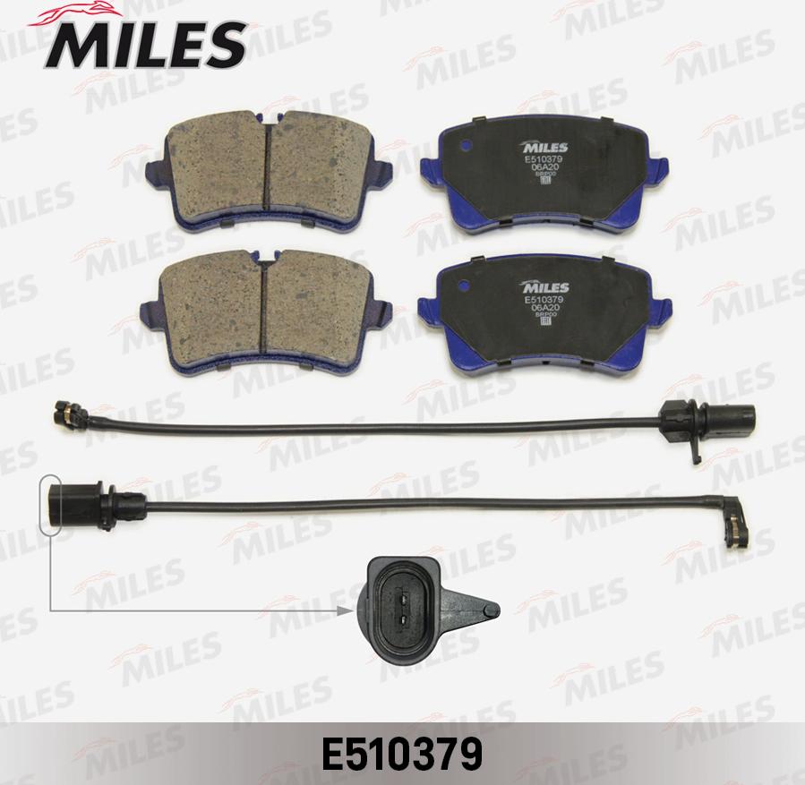 Miles E510379 - Brake Pad Set, disc brake autospares.lv