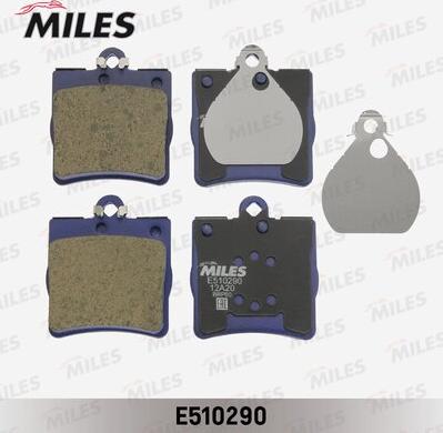 Miles E510290 - Brake Pad Set, disc brake autospares.lv