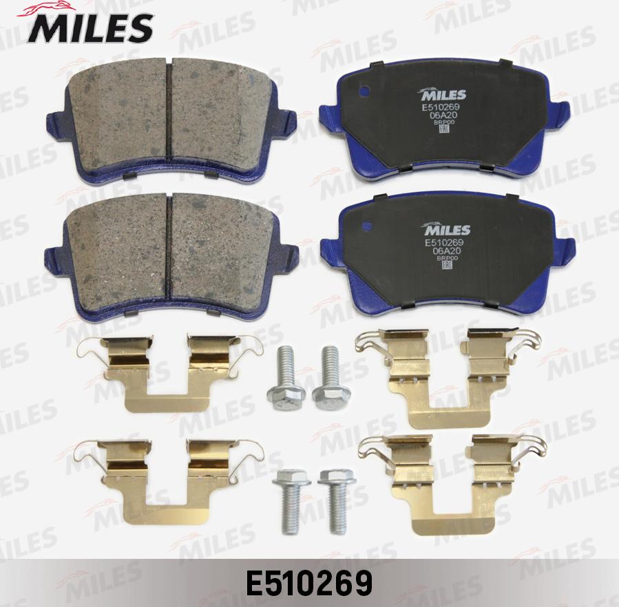 Miles E510269 - Brake Pad Set, disc brake autospares.lv