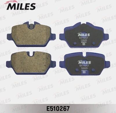 Miles E510267 - Brake Pad Set, disc brake autospares.lv