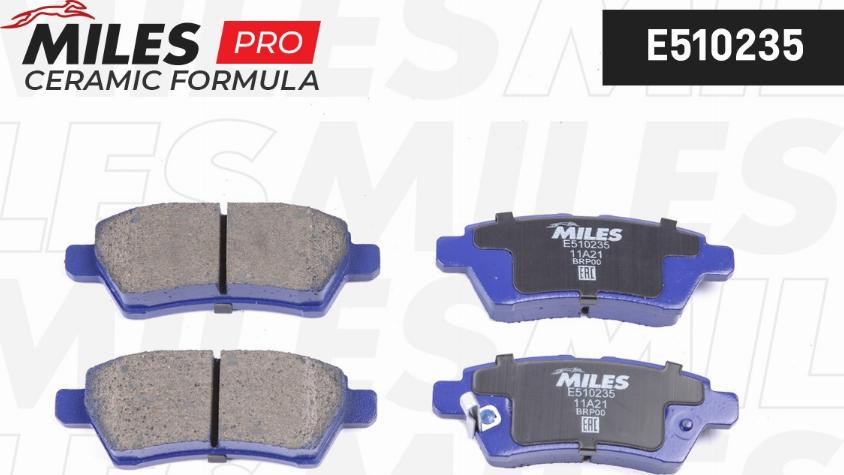 Miles E510235 - Brake Pad Set, disc brake autospares.lv