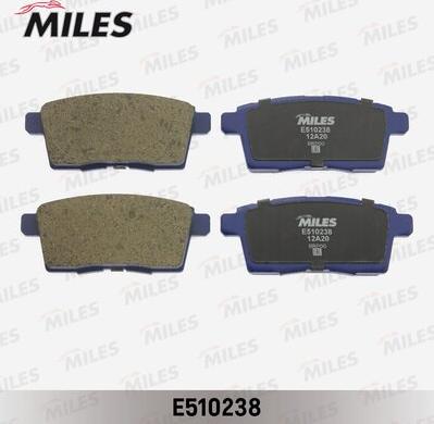 Miles E510238 - Brake Pad Set, disc brake autospares.lv