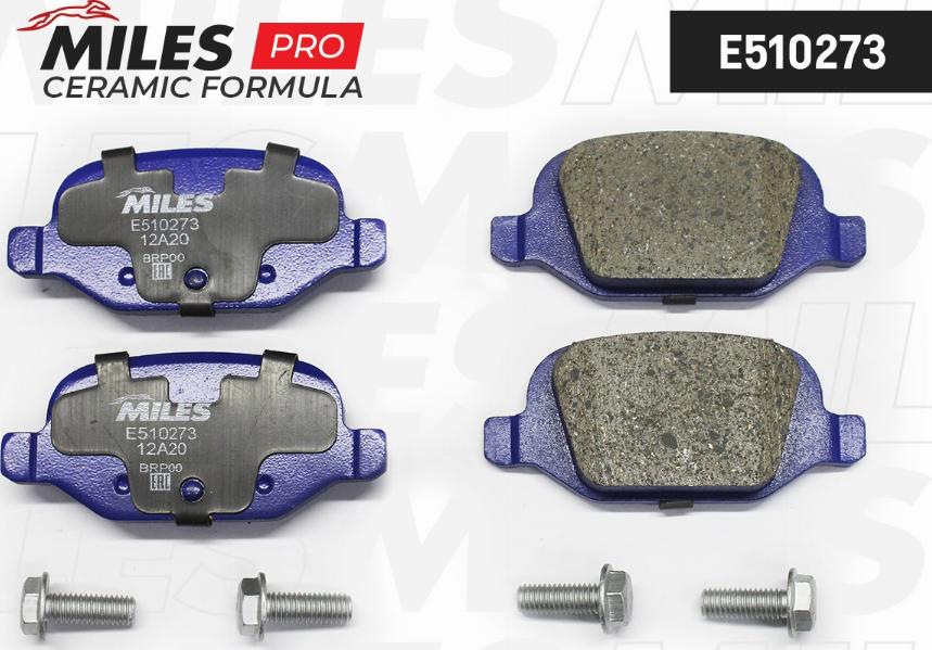 Miles E510273 - Brake Pad Set, disc brake autospares.lv