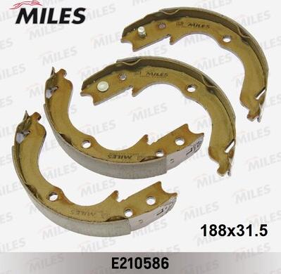 Miles E210586 - Brake Shoe Set, parking brake autospares.lv