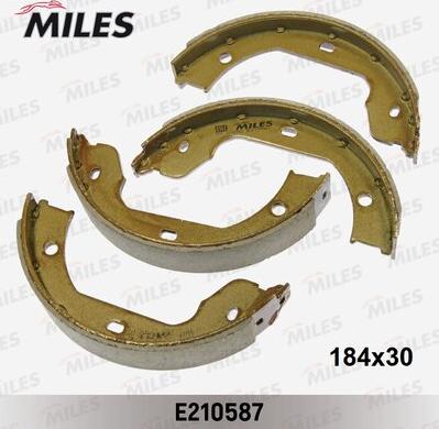 Miles E210587 - Brake Shoe Set, parking brake autospares.lv