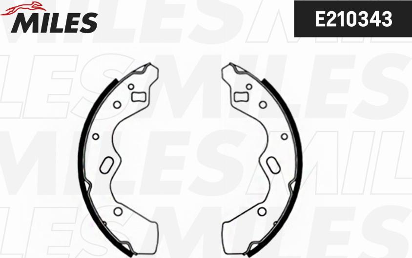 Miles E210343 - Brake Shoe Set autospares.lv