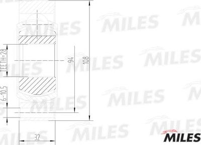 Miles GA10036 - Joint Kit, drive shaft autospares.lv