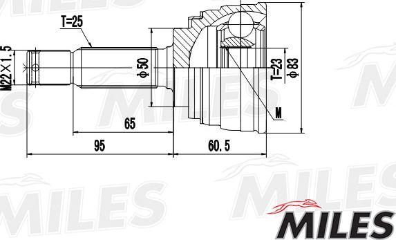 Miles GA20265 - Joint Kit, drive shaft autospares.lv