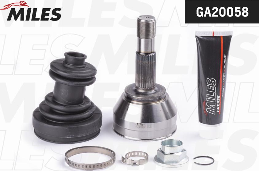 Miles GA20058 - Joint Kit, drive shaft autospares.lv