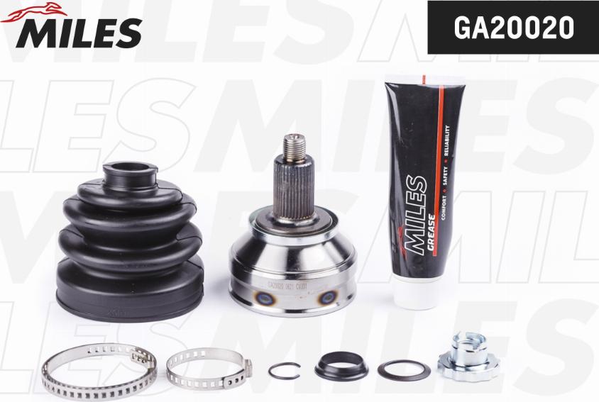 Miles GA20020 - Joint Kit, drive shaft autospares.lv