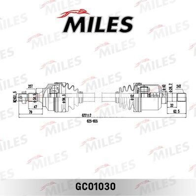 Miles GC01030 - Drive Shaft autospares.lv