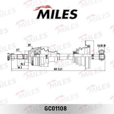 Miles GC01108 - Drive Shaft autospares.lv