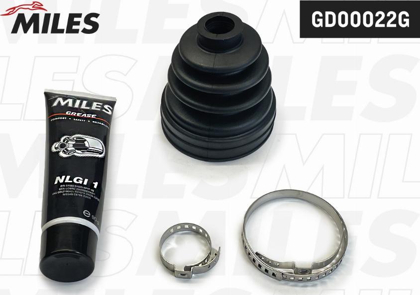 Miles GD00022G - Bellow, drive shaft autospares.lv