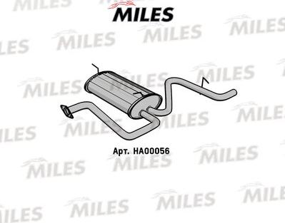 Miles HA00056 - End Silencer autospares.lv