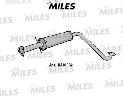 Miles HA01032 - Middle Silencer autospares.lv