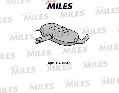Miles HA01246 - Middle Silencer autospares.lv