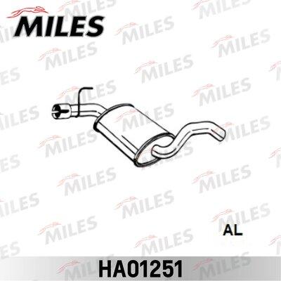 Miles HA01251 - Middle Silencer autospares.lv