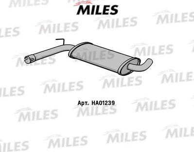 Miles HA01239 - Middle Silencer autospares.lv