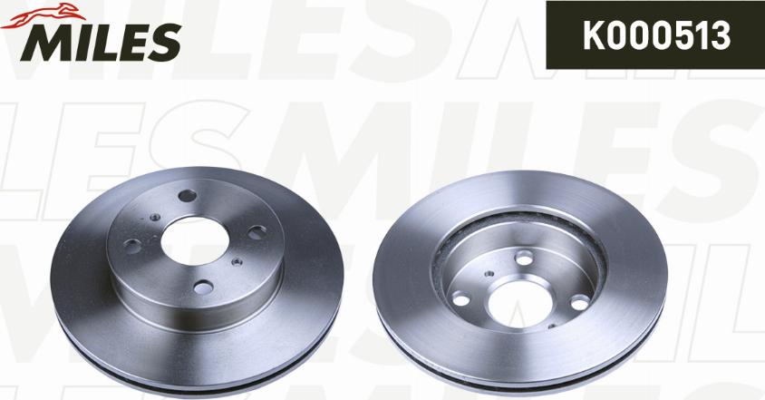 Miles K000513 - Brake Disc autospares.lv