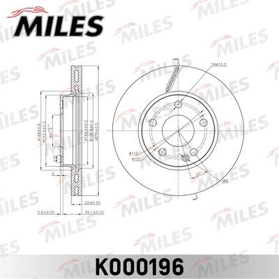 Miles K000196 - Brake Disc autospares.lv