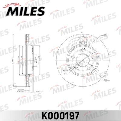 Miles K000197 - Brake Disc autospares.lv