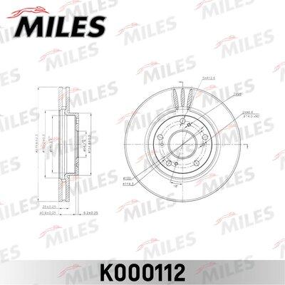 Miles K000112 - Brake Disc autospares.lv