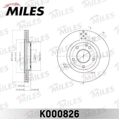 Miles K000826 - Brake Disc autospares.lv