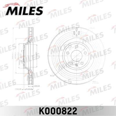 Miles K000822 - Brake Disc autospares.lv