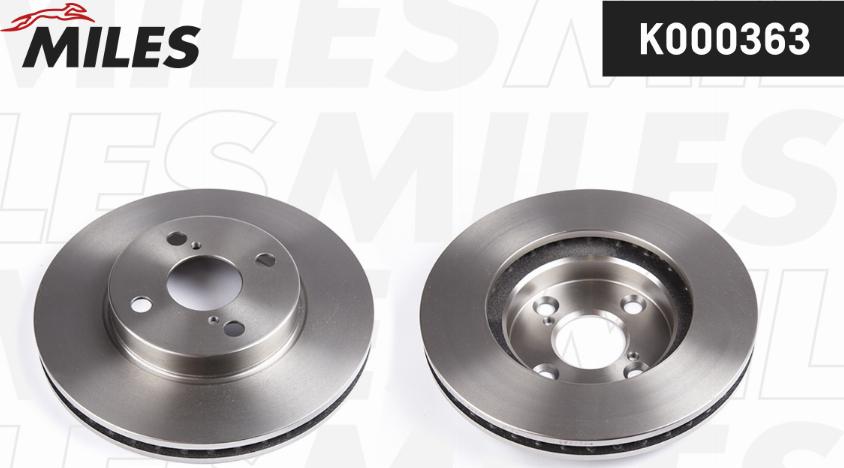 Miles K000363 - Brake Disc autospares.lv